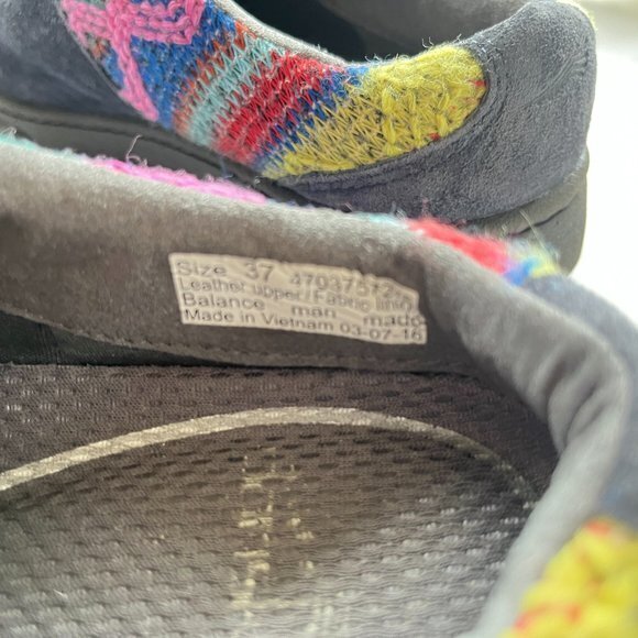 Dansko Brittany Slip On Embroidered Clog Womens Size 37 US 6.5 7 Navy Blue Boho - Picture 8 of 10